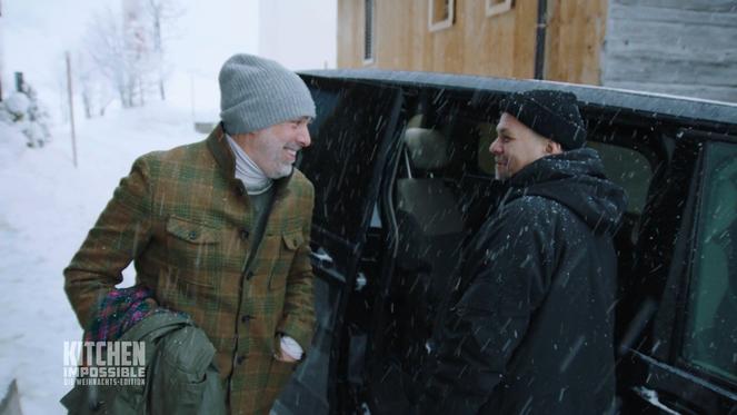 Tim und "Trottl"-Trettl im Tiefschnee