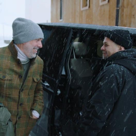 Tim und "Trottl"-Trettl im Tiefschnee
