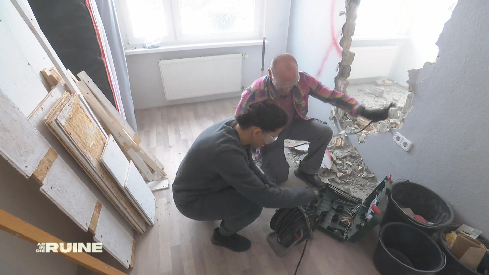 Zwischenwand raus: Romy und Marko drehen auf