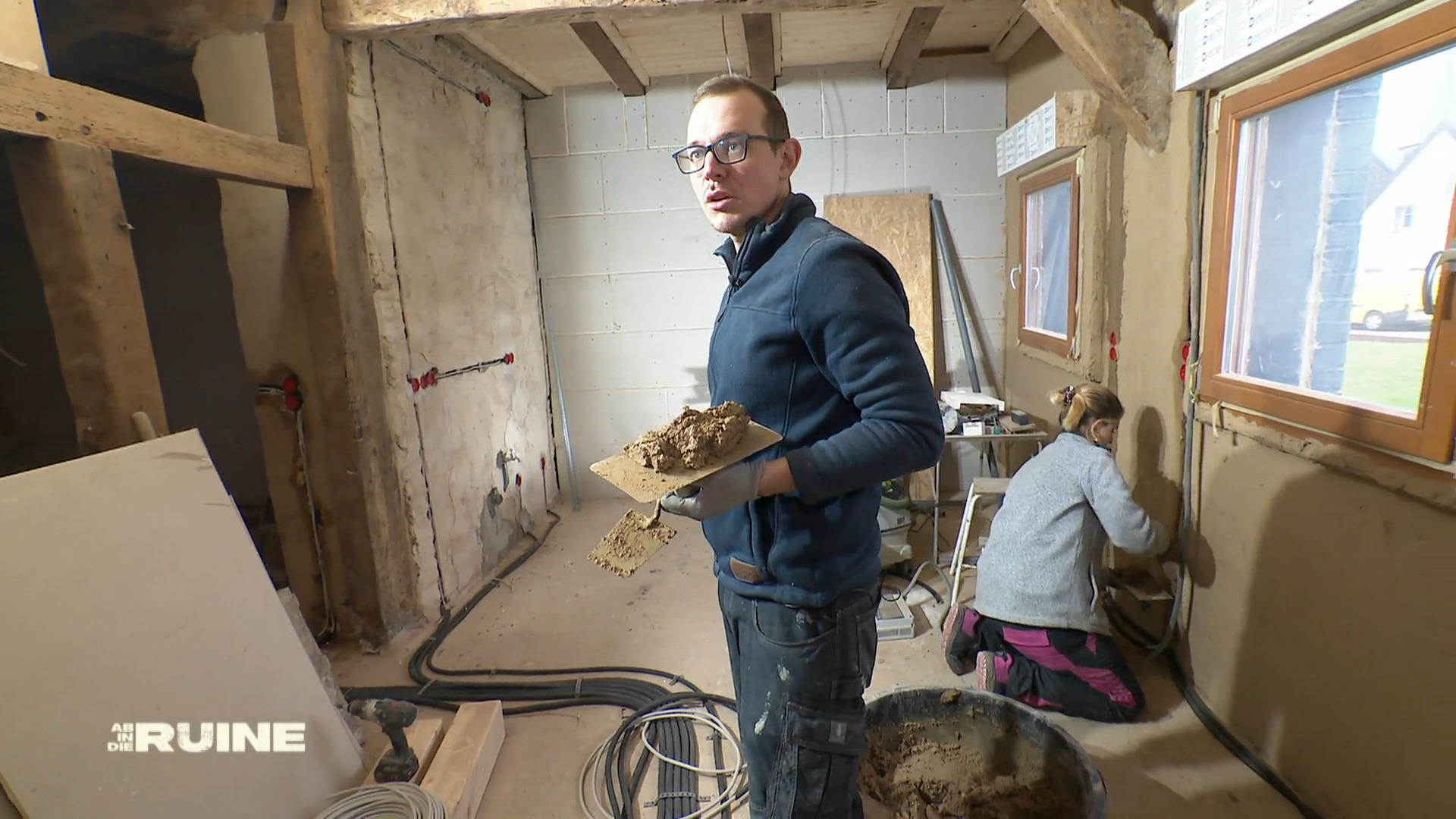 Die Zeit läuft, aber der Putz trocknet langsam