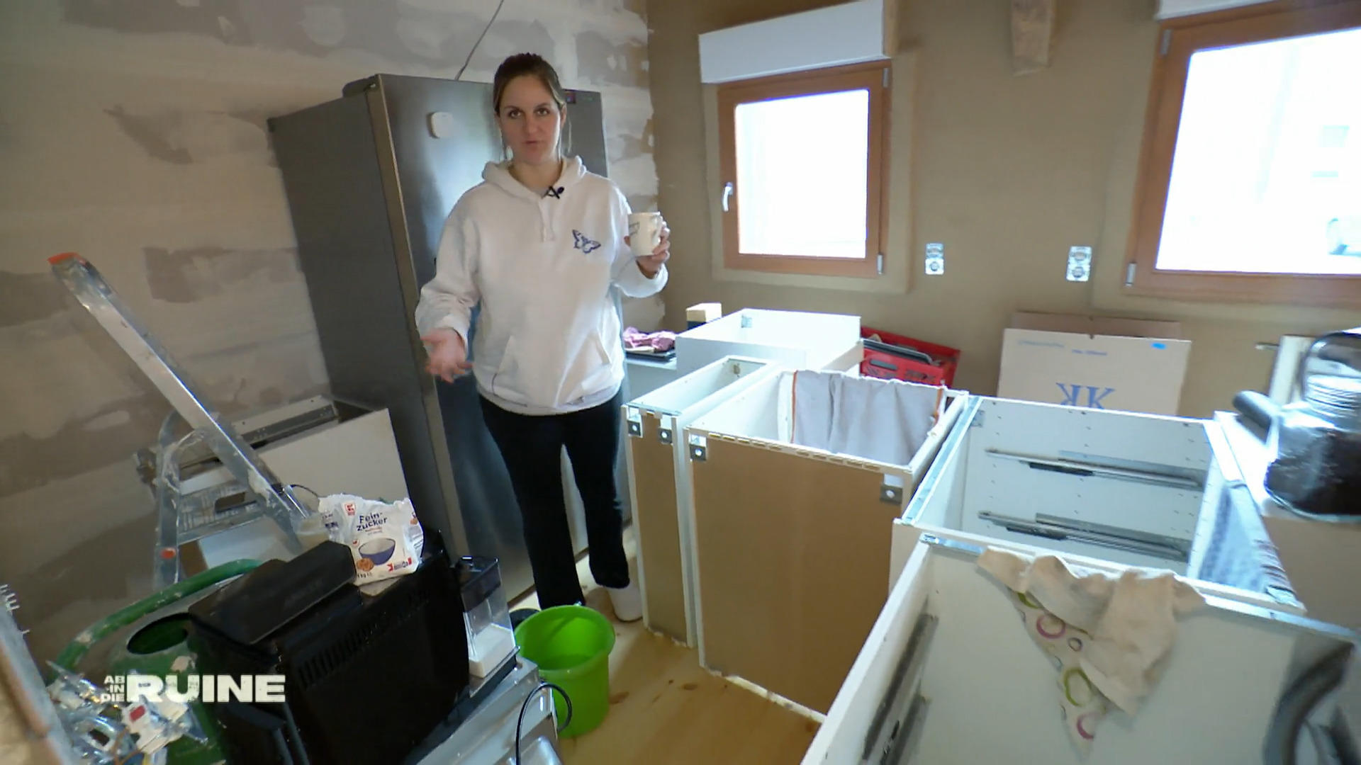 Eva und Dominik leben im Provisorium