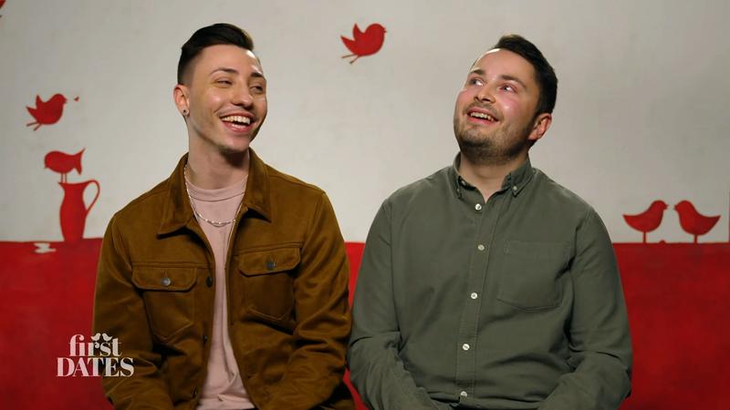 Daniel und Luca strahlend ins zweite Date