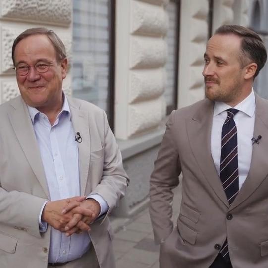 Armin und Joe Laschet haben Hunger