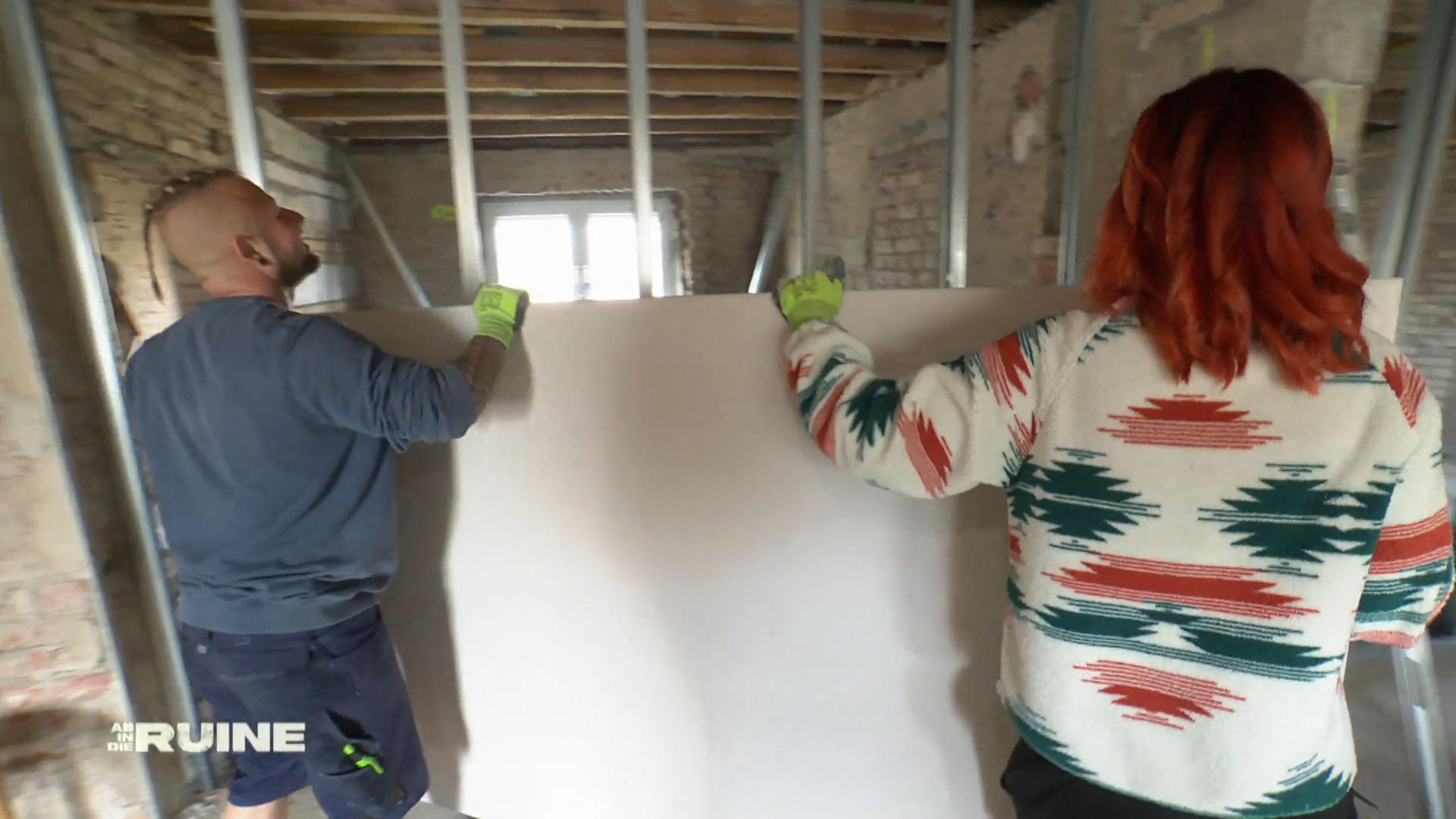 Eingespieltes Team auf der Baustelle