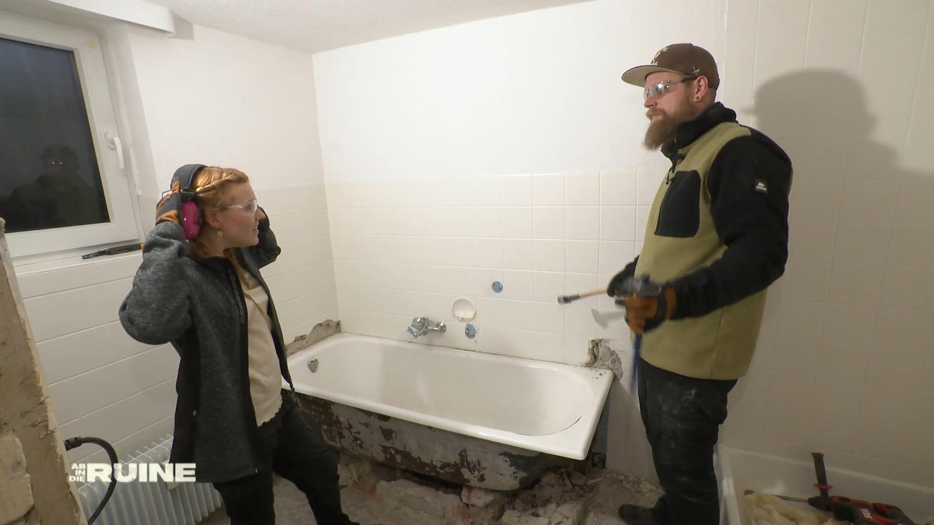 Kahlschlag im Badezimmer