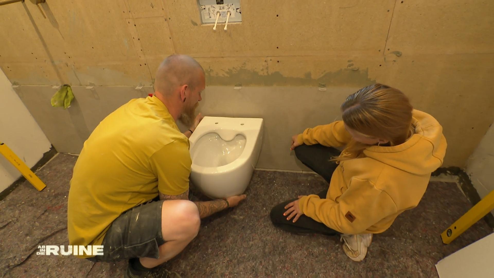 Das Bad nimmt langsam Form an