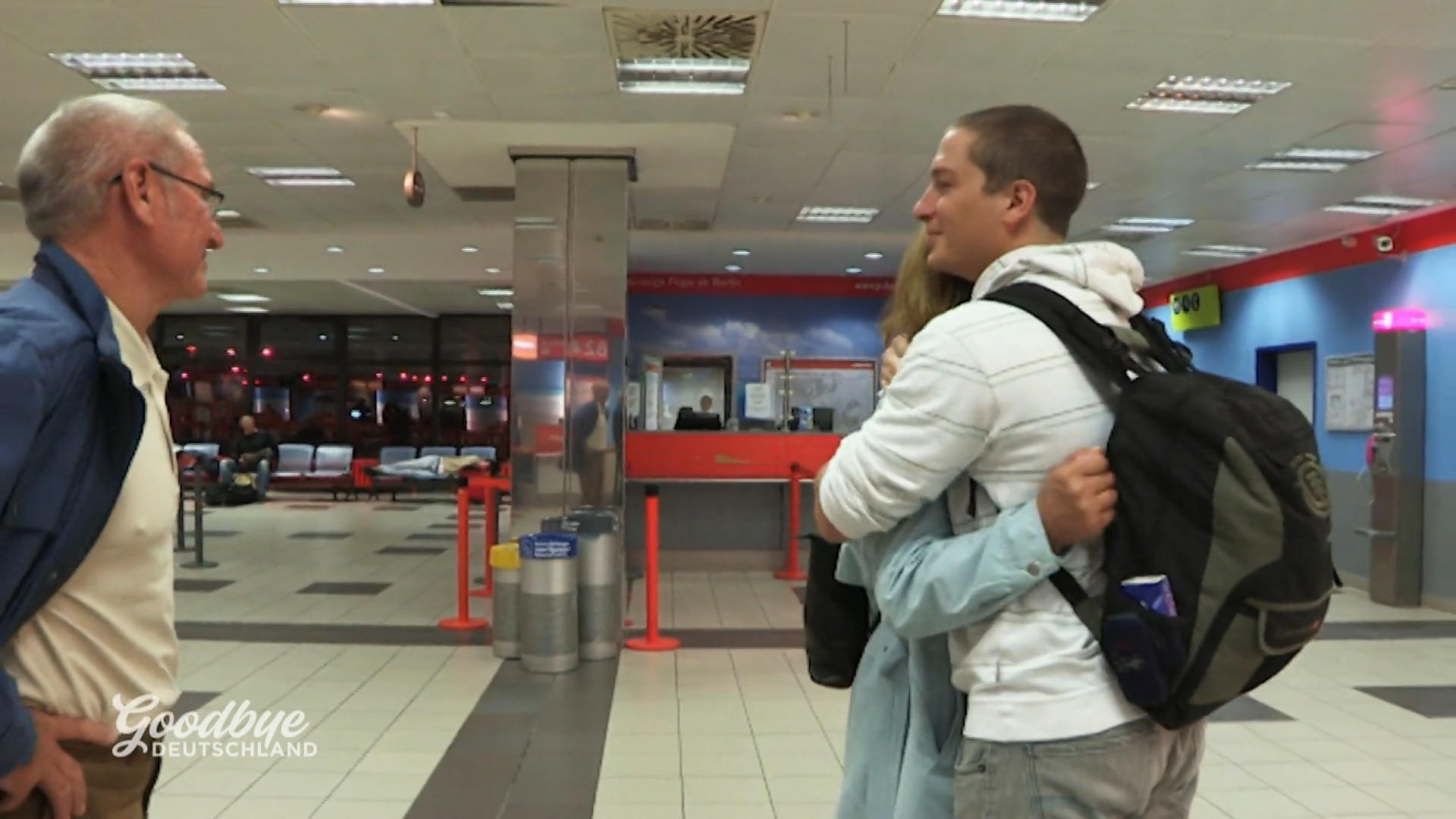 Abflug mit Surfbrett und Tränen