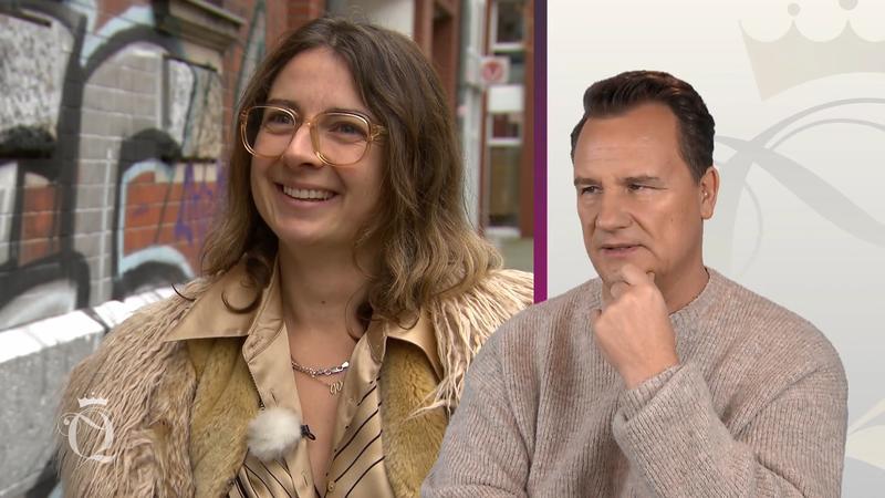 Schauspielerin Andrea stürmt das Shopping-Mobil