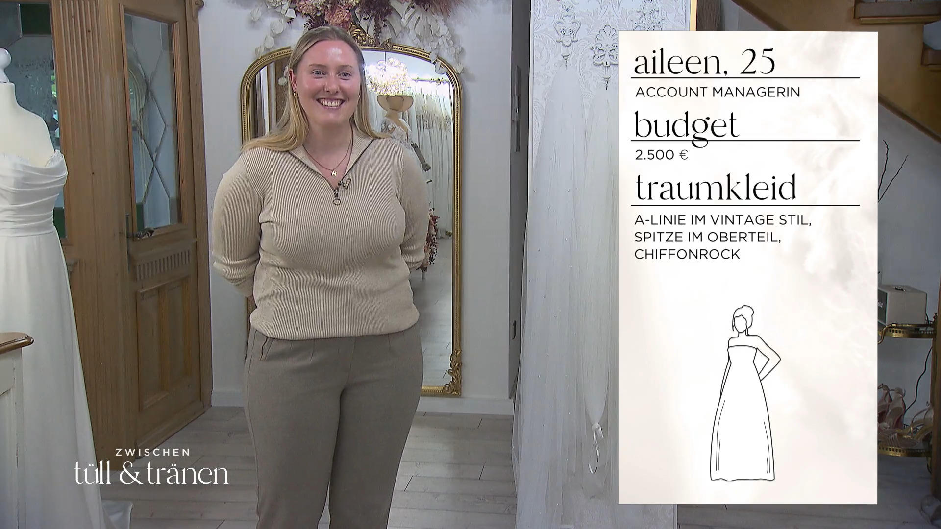 Findet Aileen bei Martina Fischer ihr Kleid?