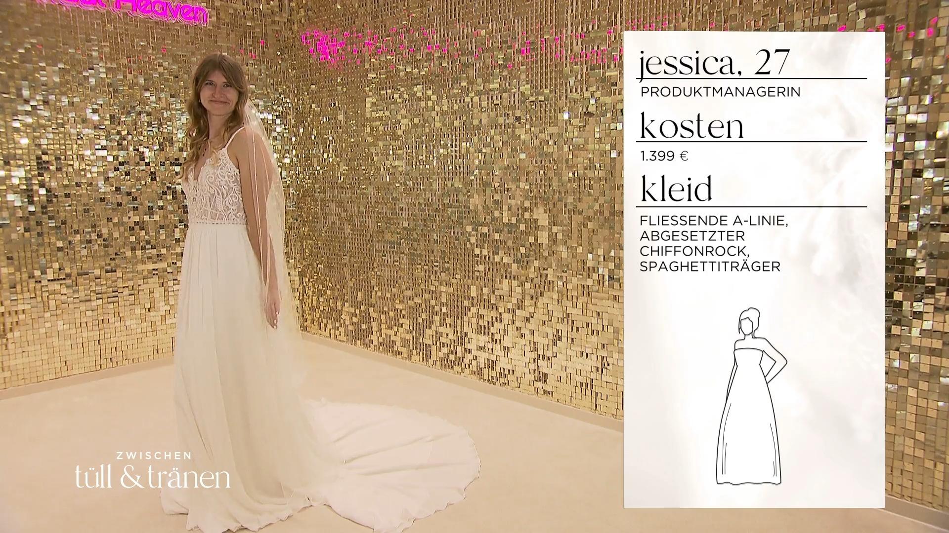 Braut Jessica ist fündig geworden