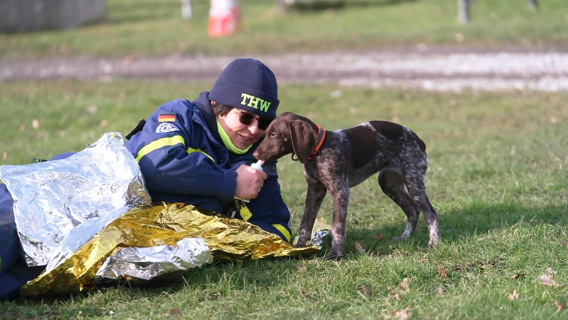 Nachwuchshund Mara im THW-Einsatztraining: Kann sie bald schon Menschenleben retten?
