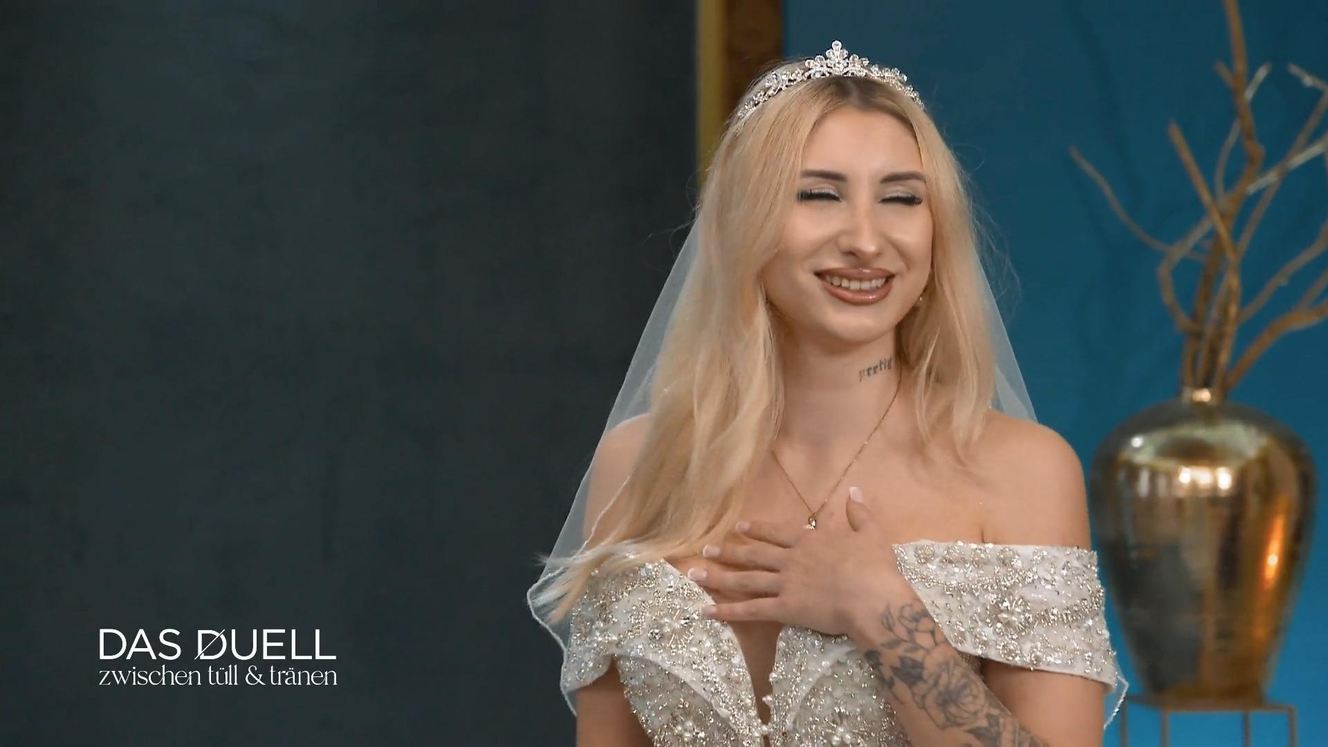 Braut Nadine ist sprachlos