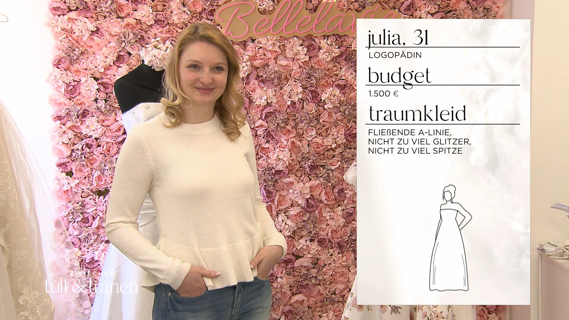 Vier Monate bis zur Hochzeit – findet Julia jetzt ihr Kleid?