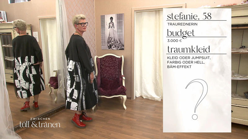 Stefanie will ein Kleid, das knallt